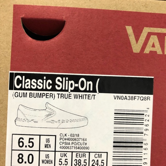 Gum Bumper Classic Slip on Vans - Picture 4 of 4